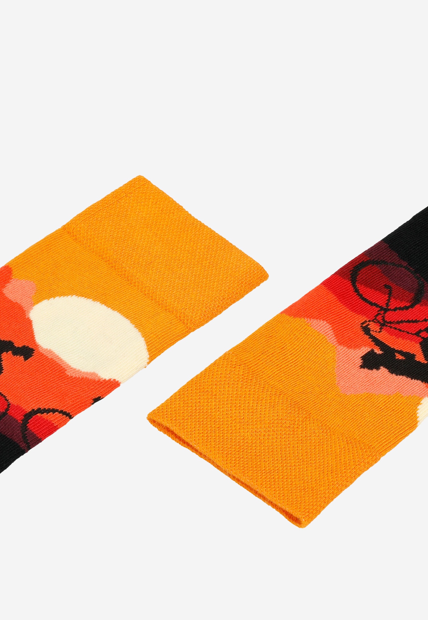 Skarpety z grafiką kolarza i zachodzącego słońca