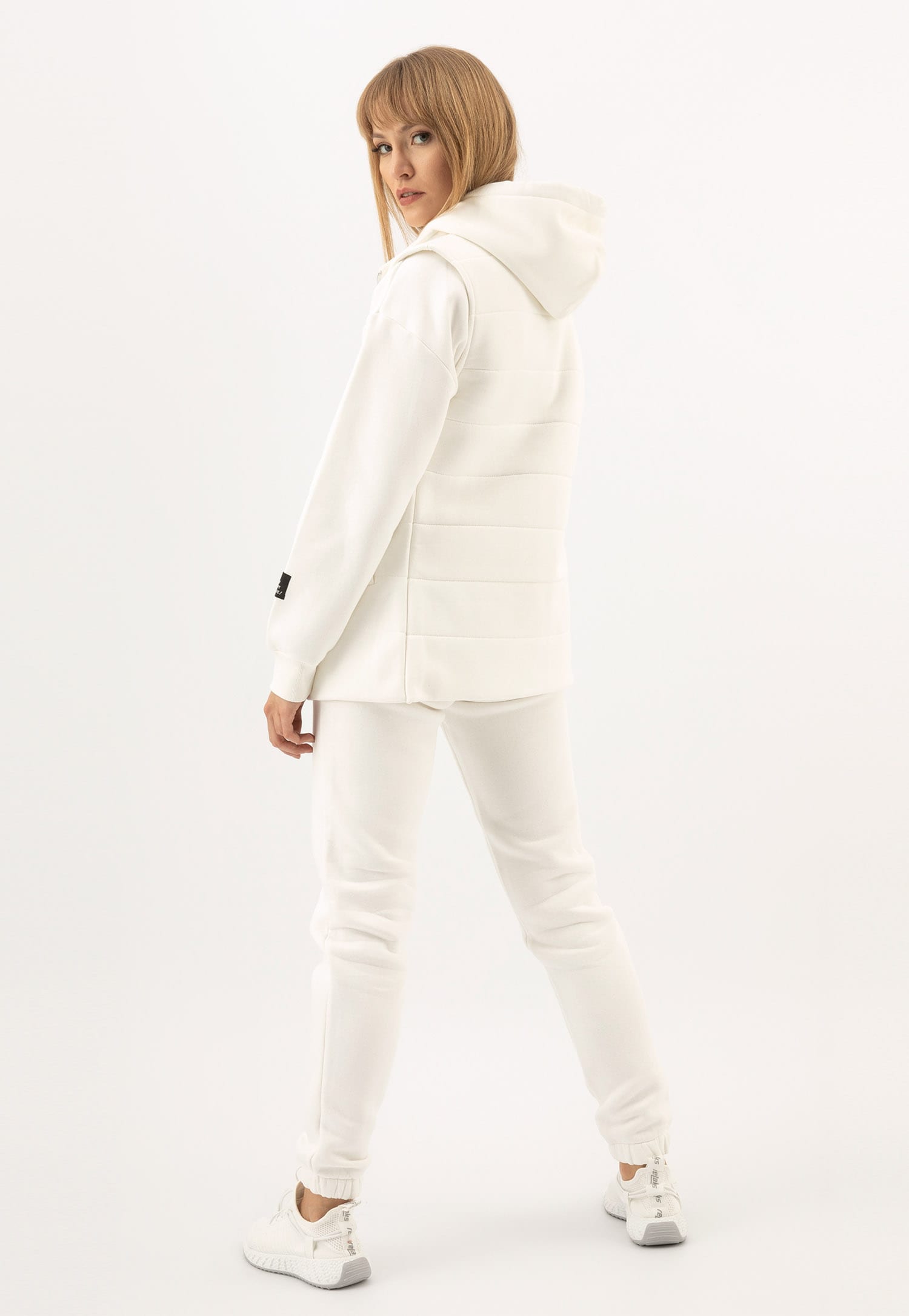 RELAKS dresowa kamizelka damska w kolorze beżowym