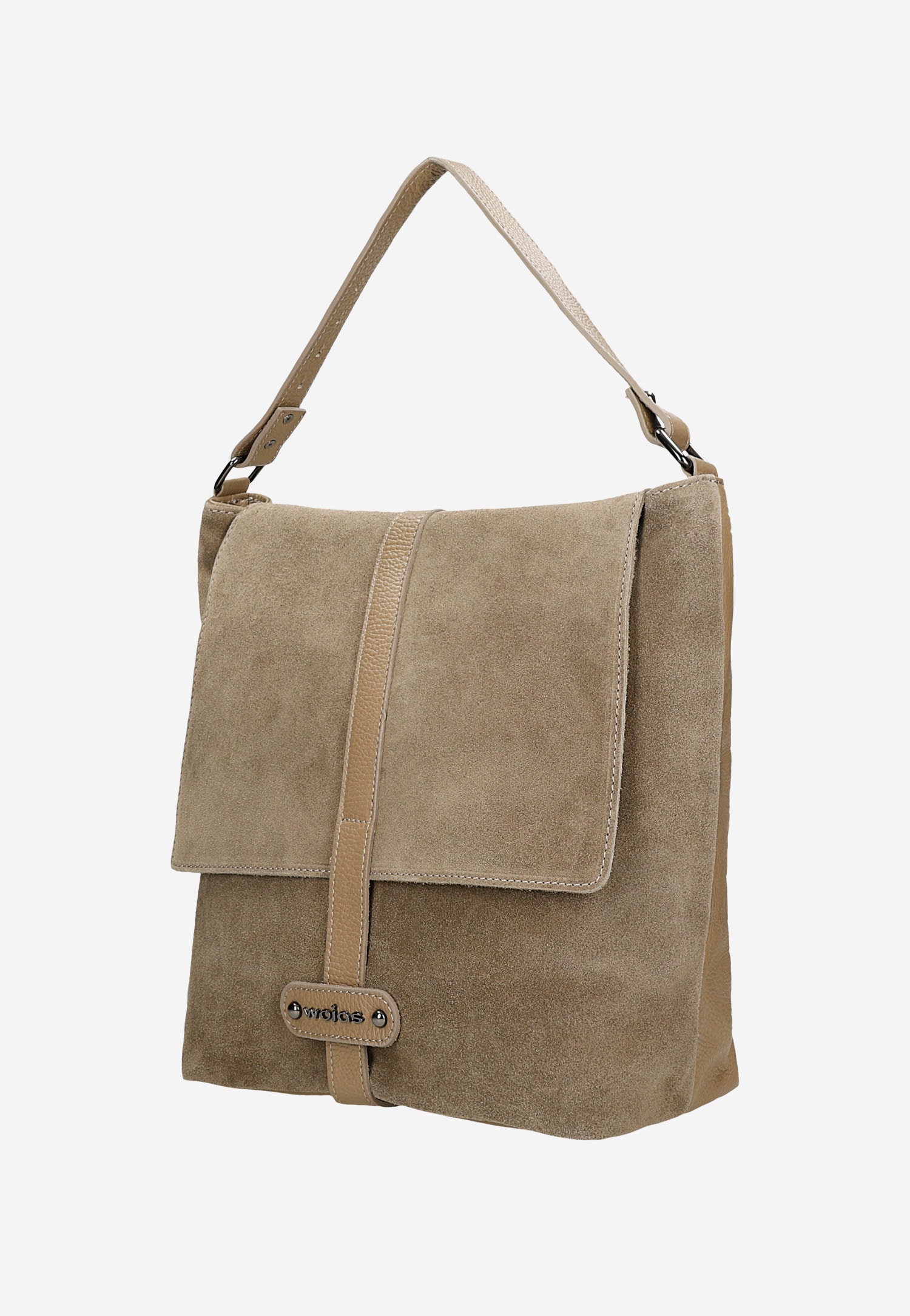 Duża beżowa torebka damska