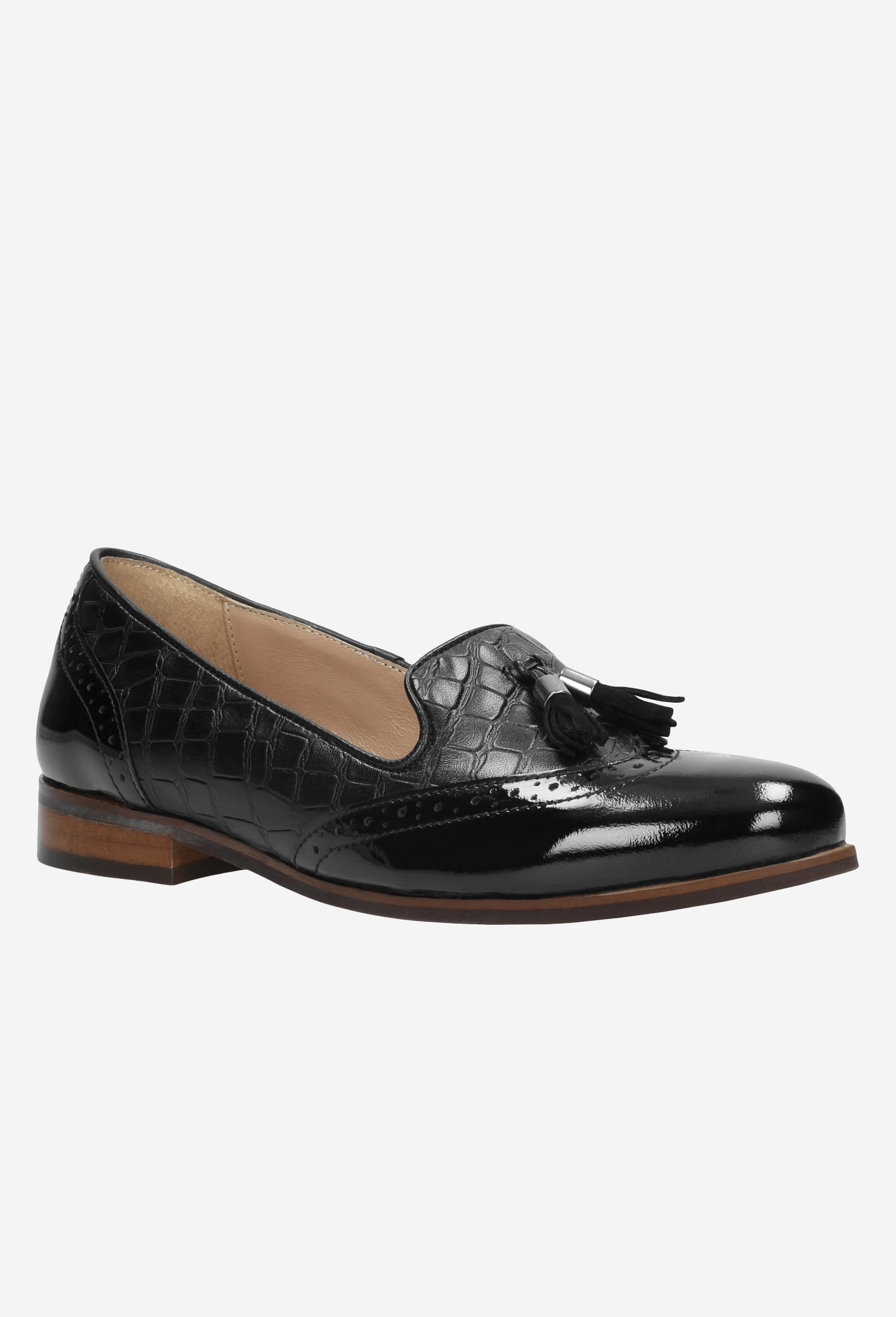 Czarne półbuty damskie