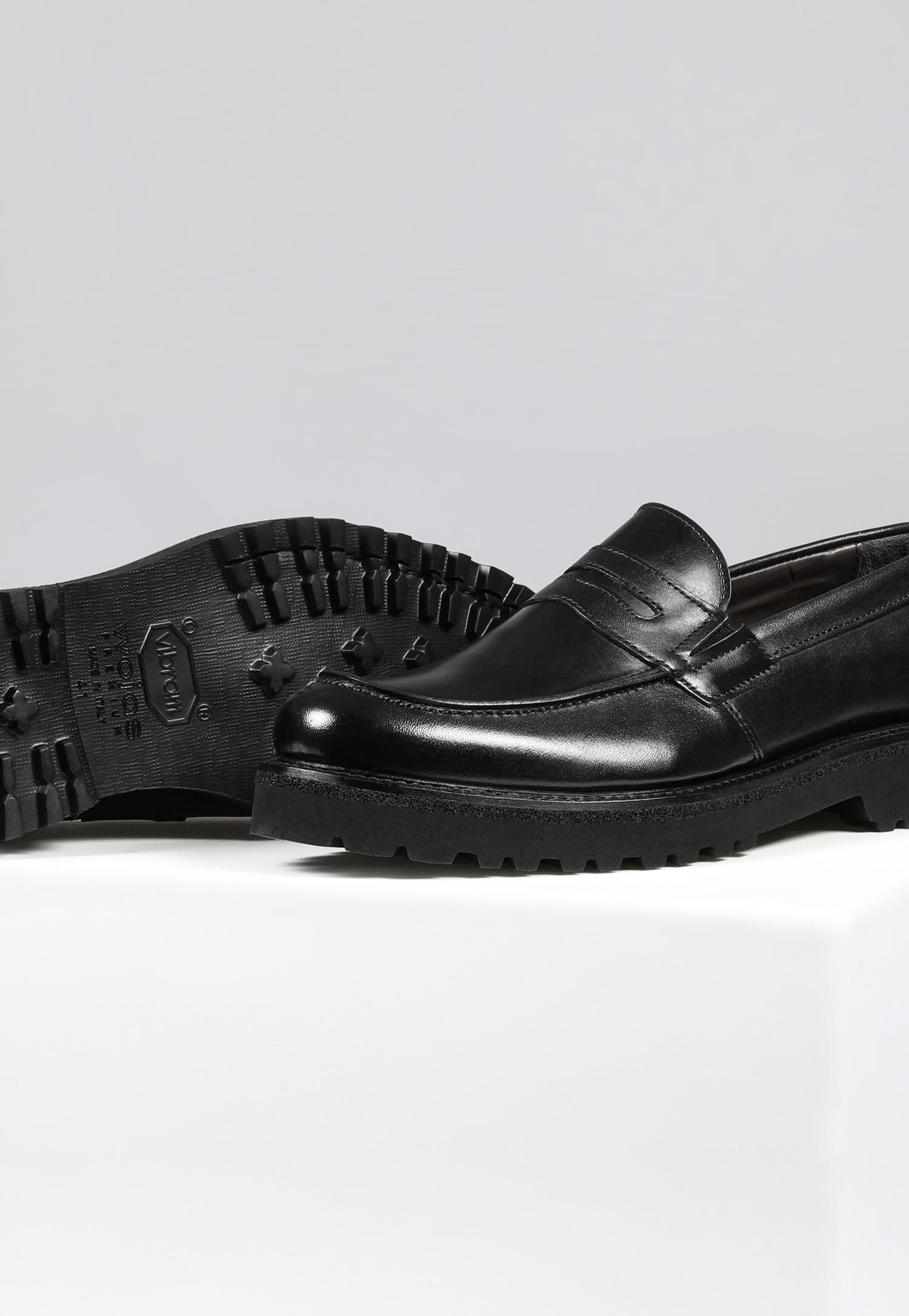 Czarne męskie loafersy PREMIUM