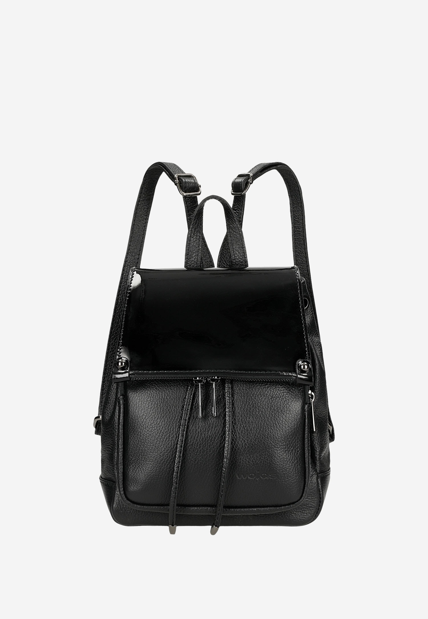 Jasnobrązowy plecak damski ze skóry licowej