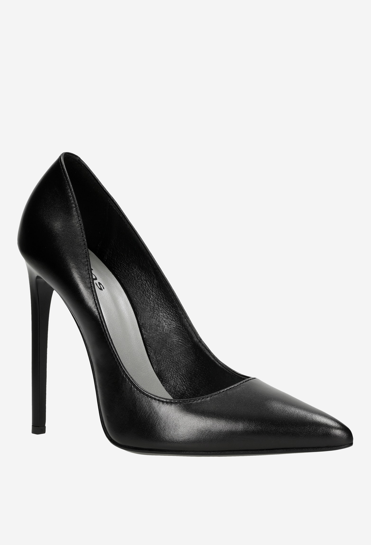 Czarne szpilki damskie na wysokim obcasie