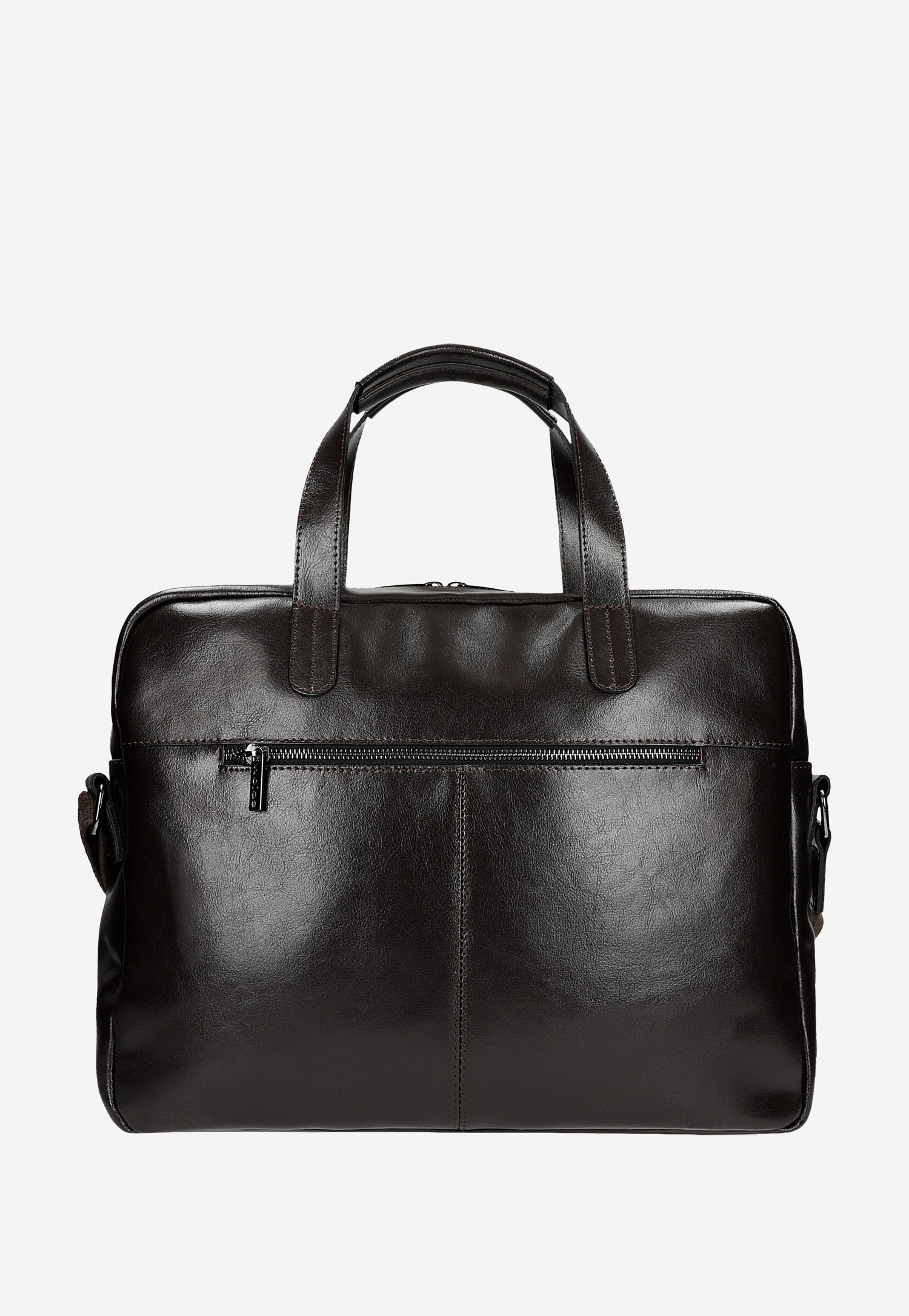 Ciemnobrązowa torba męska skórzana