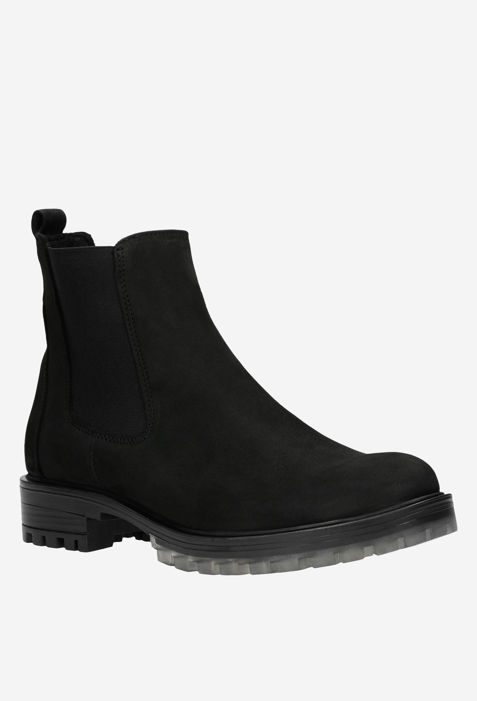 Czarne skórzane sztyblety damskie w stylu miejskim