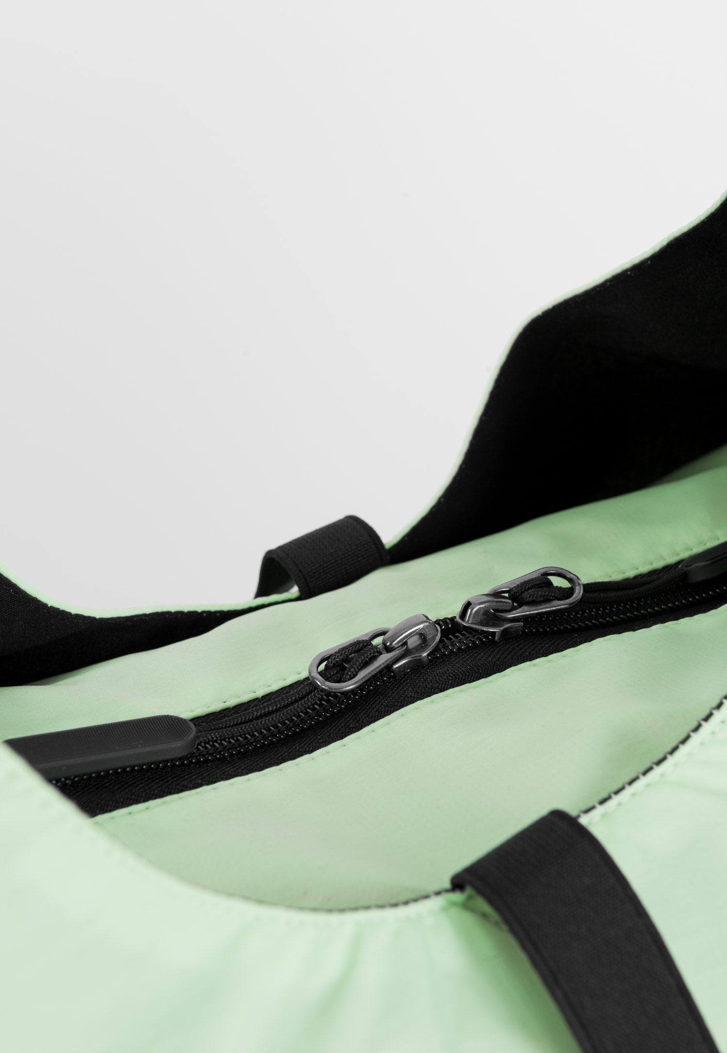 WJS zielona torebka damska z czarnymi akcentami