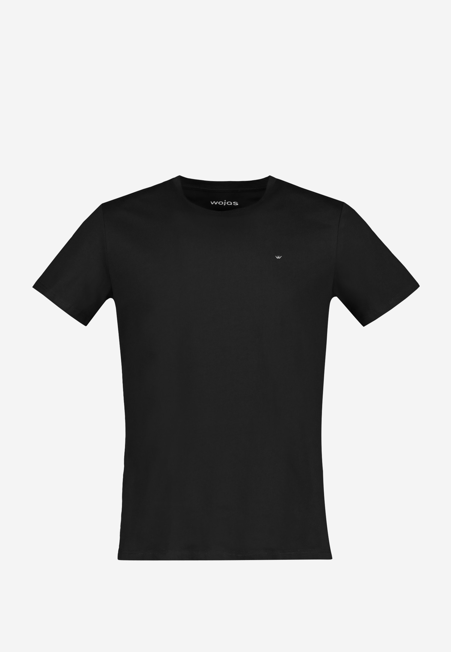 Czarna koszulka męska z dekoltem w serek