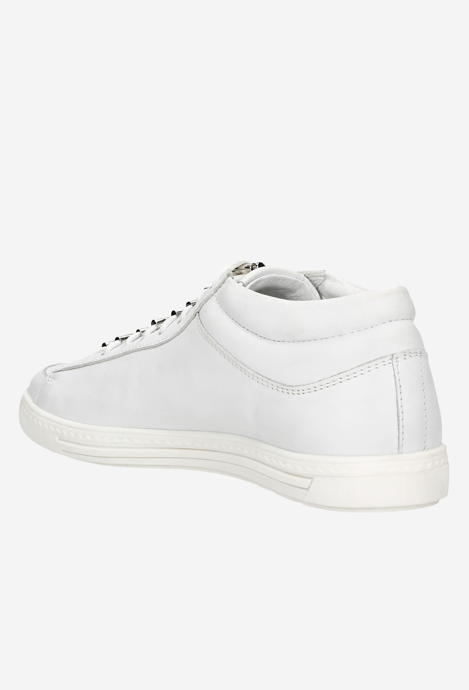 Czarne trampki damskie z metalowymi zdobieniami