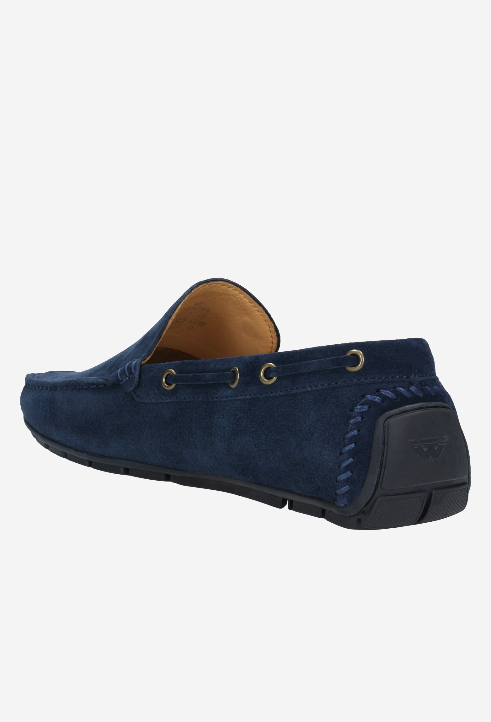 Granatowe klasyczne mokasyny męskie