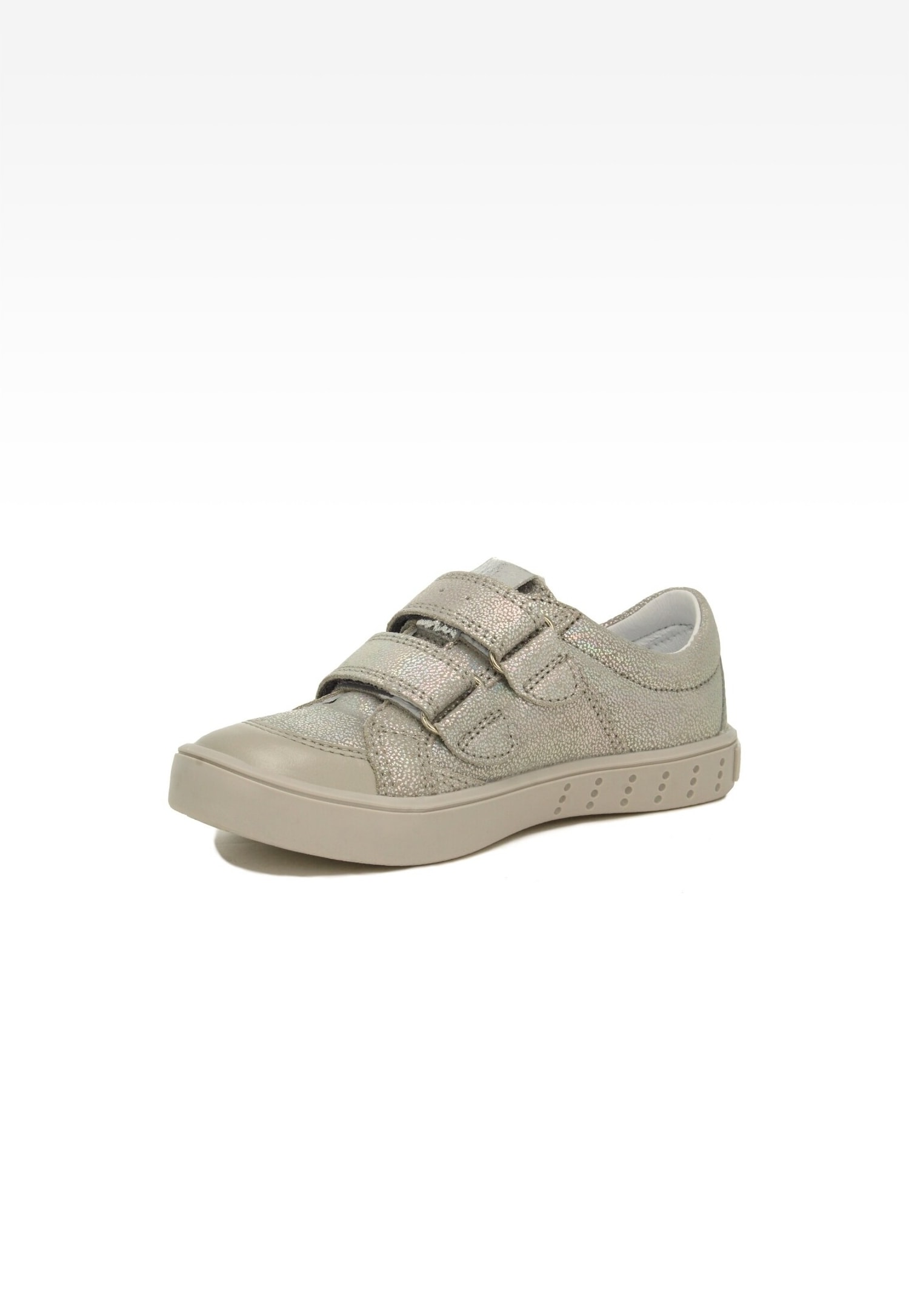Półbuty BARTEK 15649011, dla dziewcząt, srebrno-szary