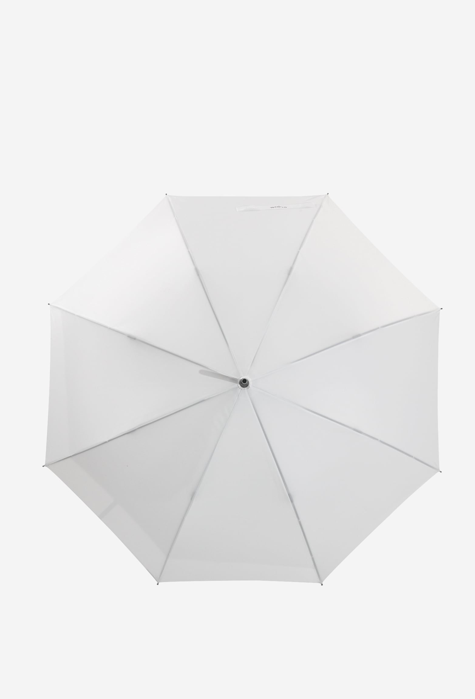 Długi parasol w kolorze białym