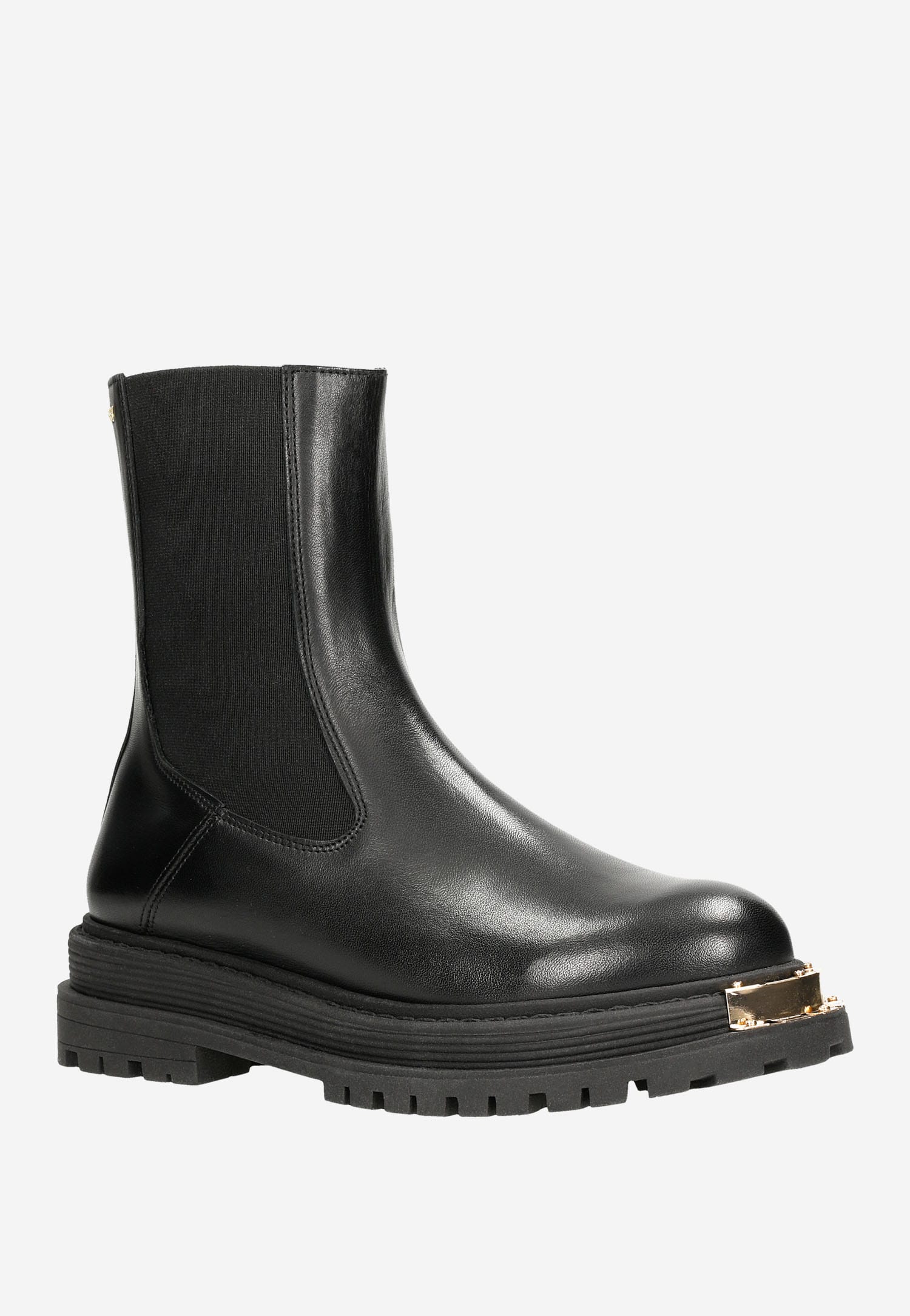 Czarne sztyblety damskie ze skóry naturalnej