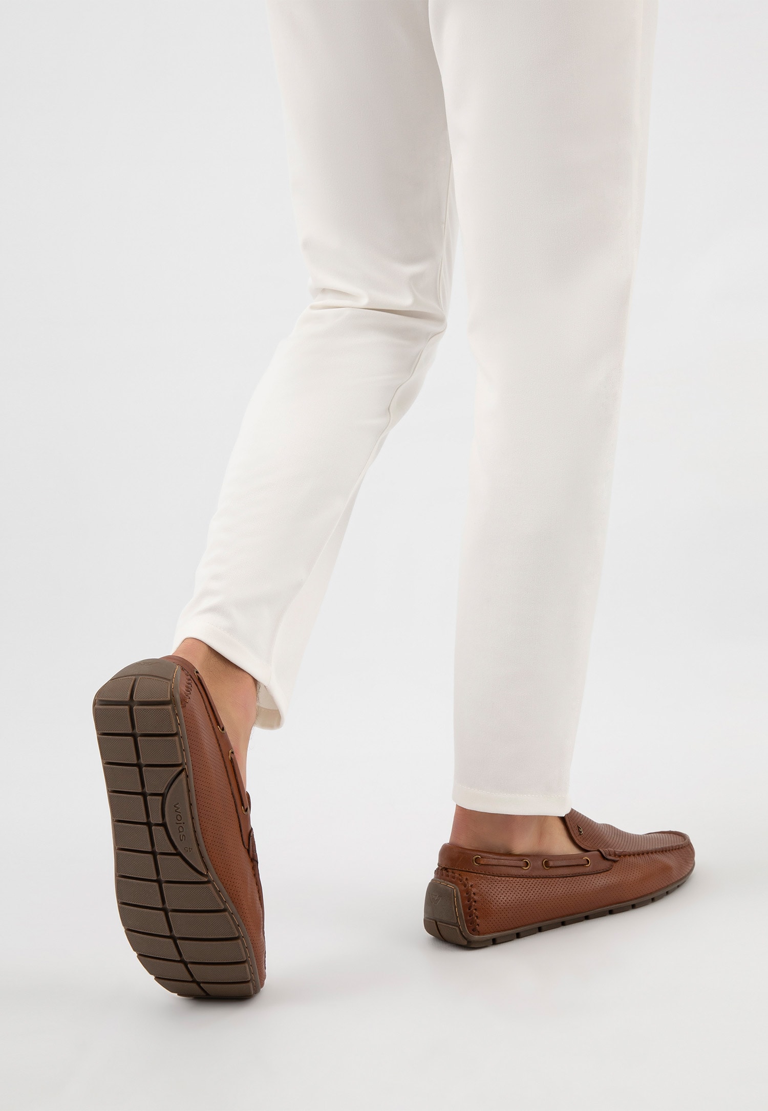 Granatowe klasyczne mokasyny męskie