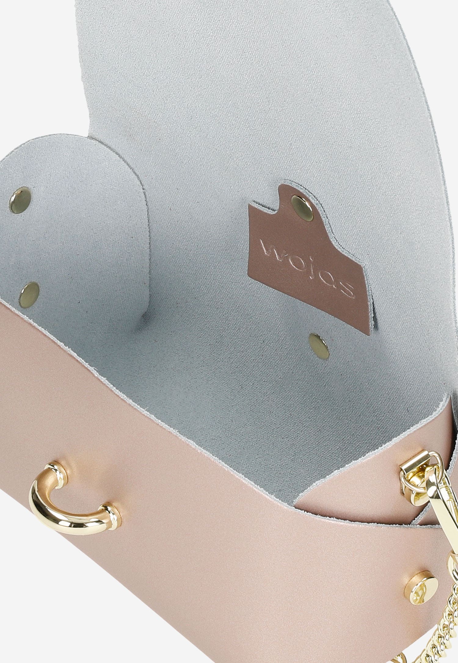 Mała czerwona torebka damska na łańcuszku