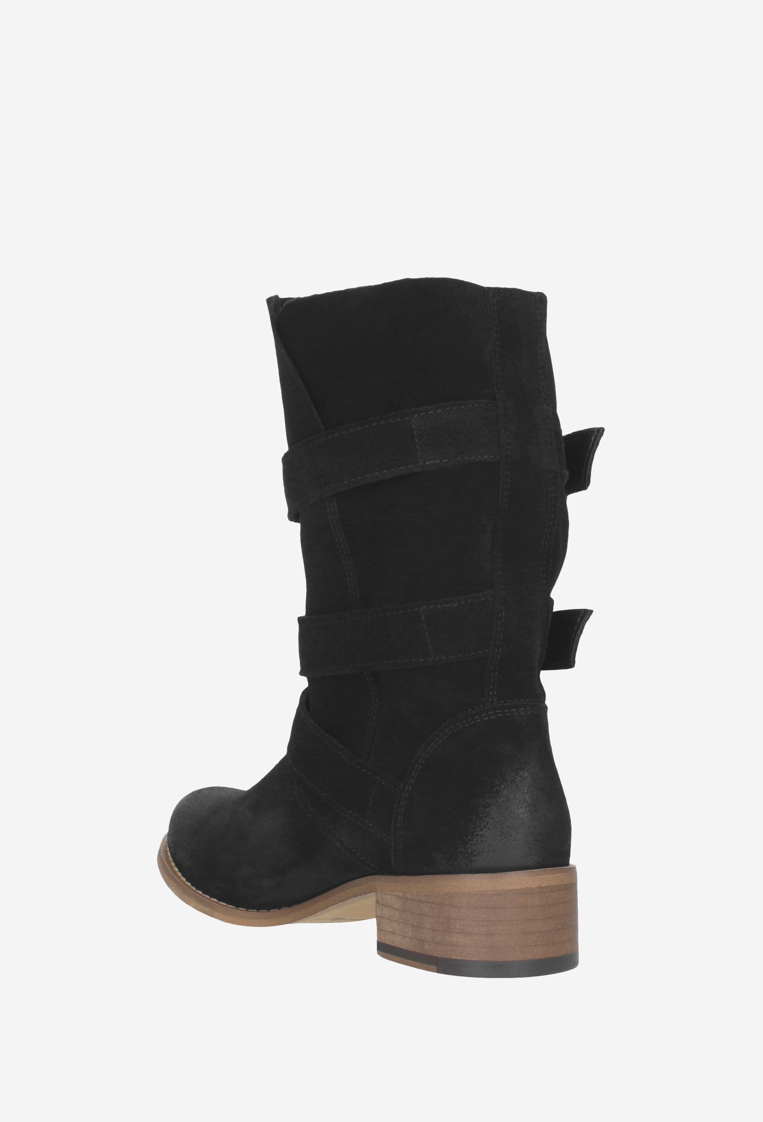 Czarne damskie botki