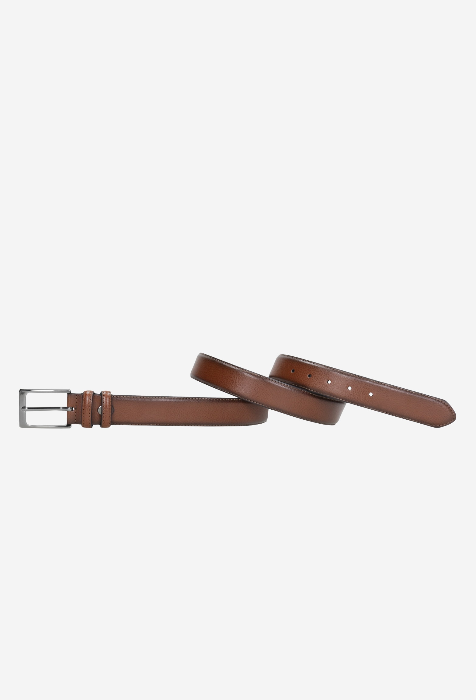 Jasnobrązowy skórzany pasek męski