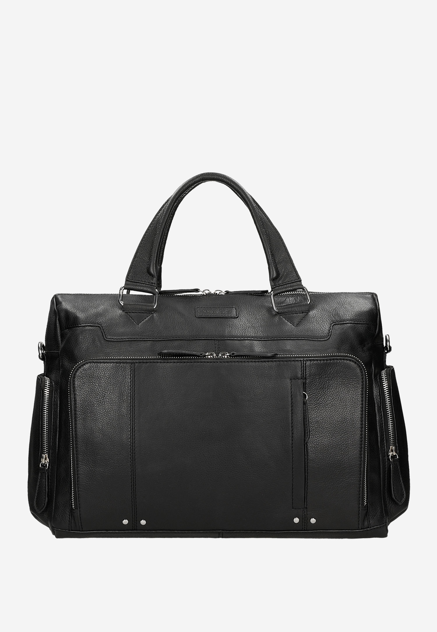 Duża weekendowa torba męska ze skóry licowej