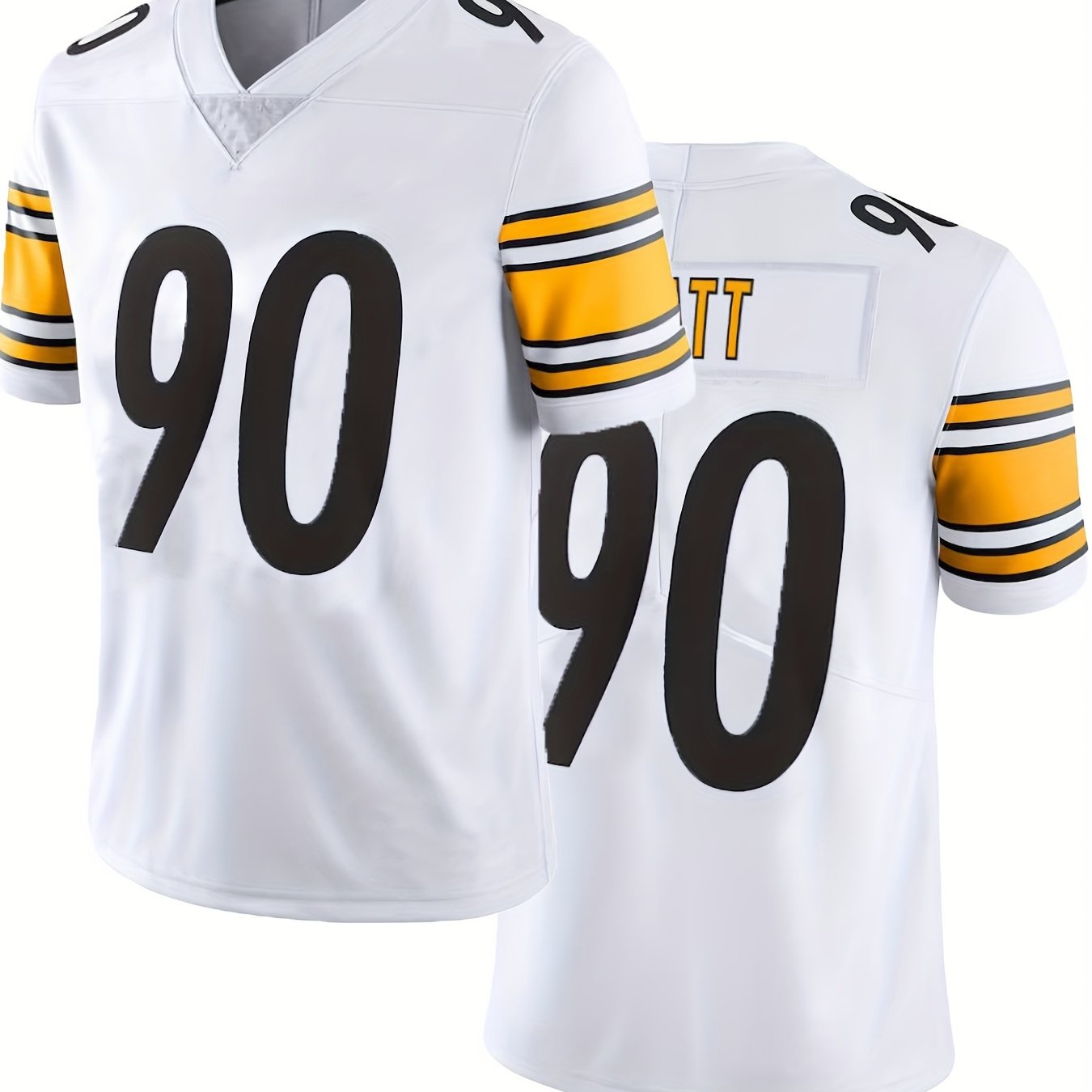 Mens #90 American Football Jersey Breathable Embroidery Stitched Rugby Sweatshirt For Party Clothing