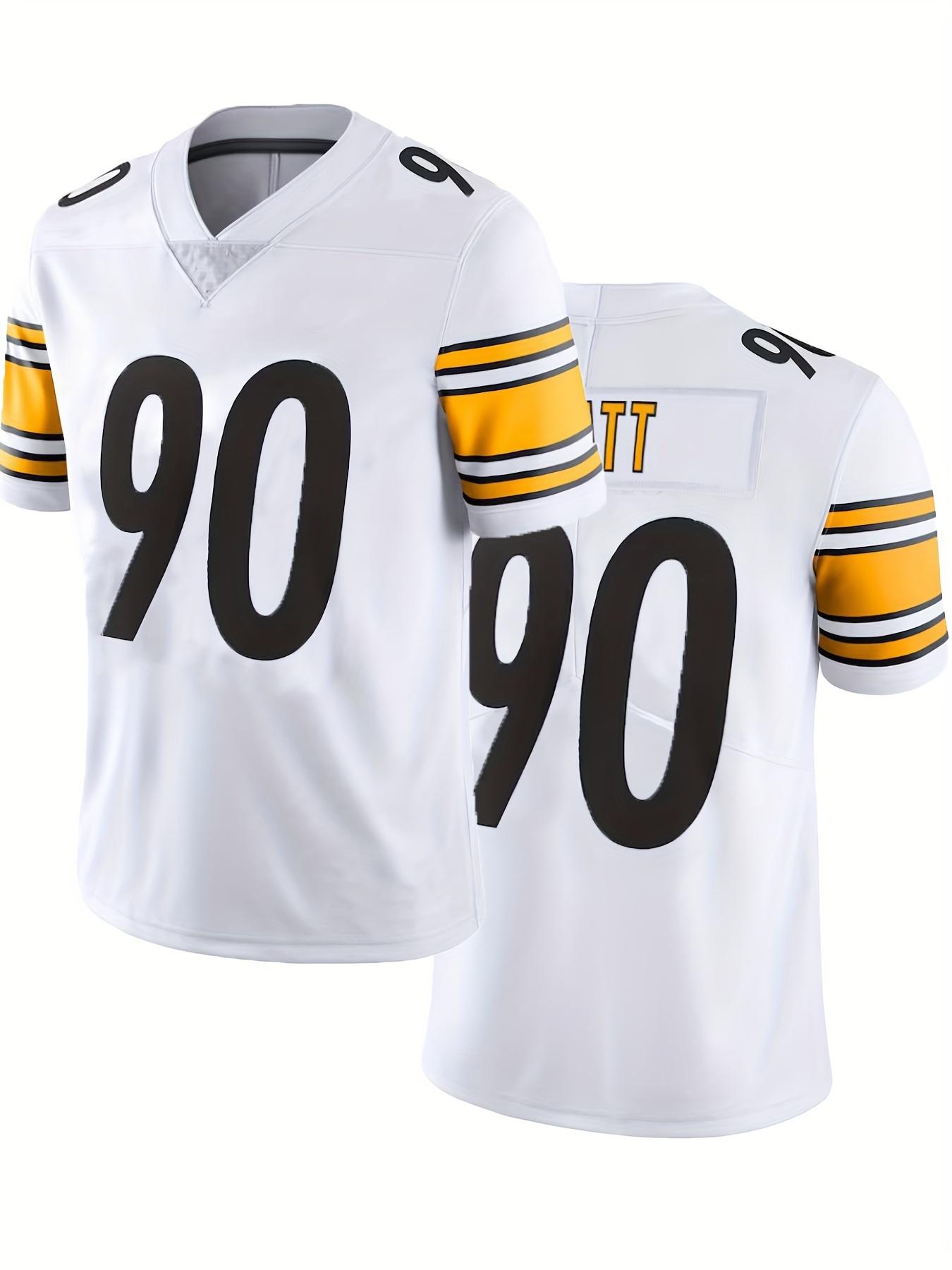 Mens #90 American Football Jersey Breathable Embroidery Stitched Rugby Sweatshirt For Party Clothing
