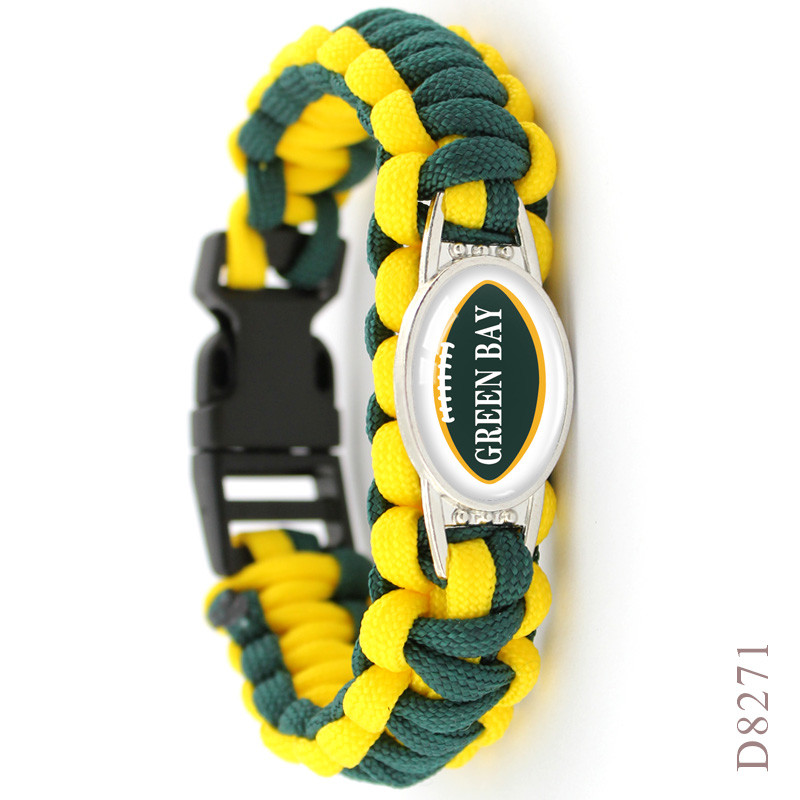 American Football Bracelet - Team GREEN BAY