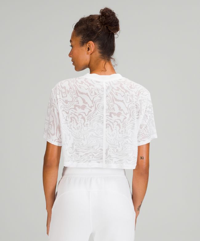 All Yours Cropped T-Shirt Veil