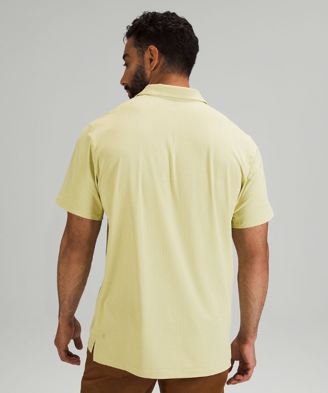 Snap Front Performance Short Sleeve Polo Shirt