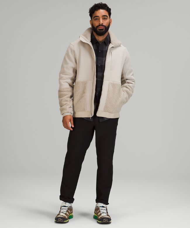 Textured Fleece Jacket Online Only