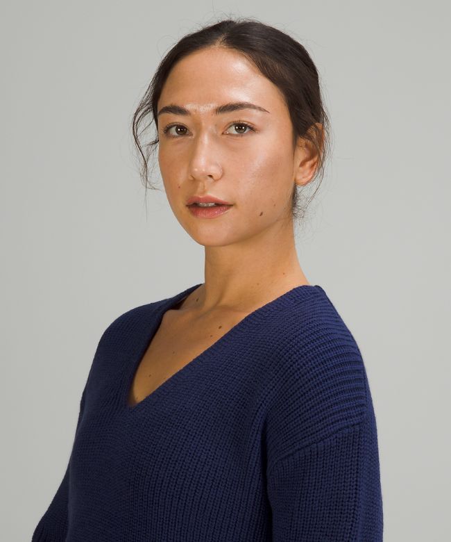 Merino Wool V-Neck Sweater