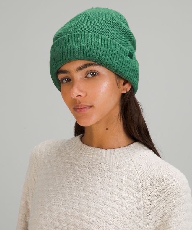 Fleece-Lined Knit Beanie