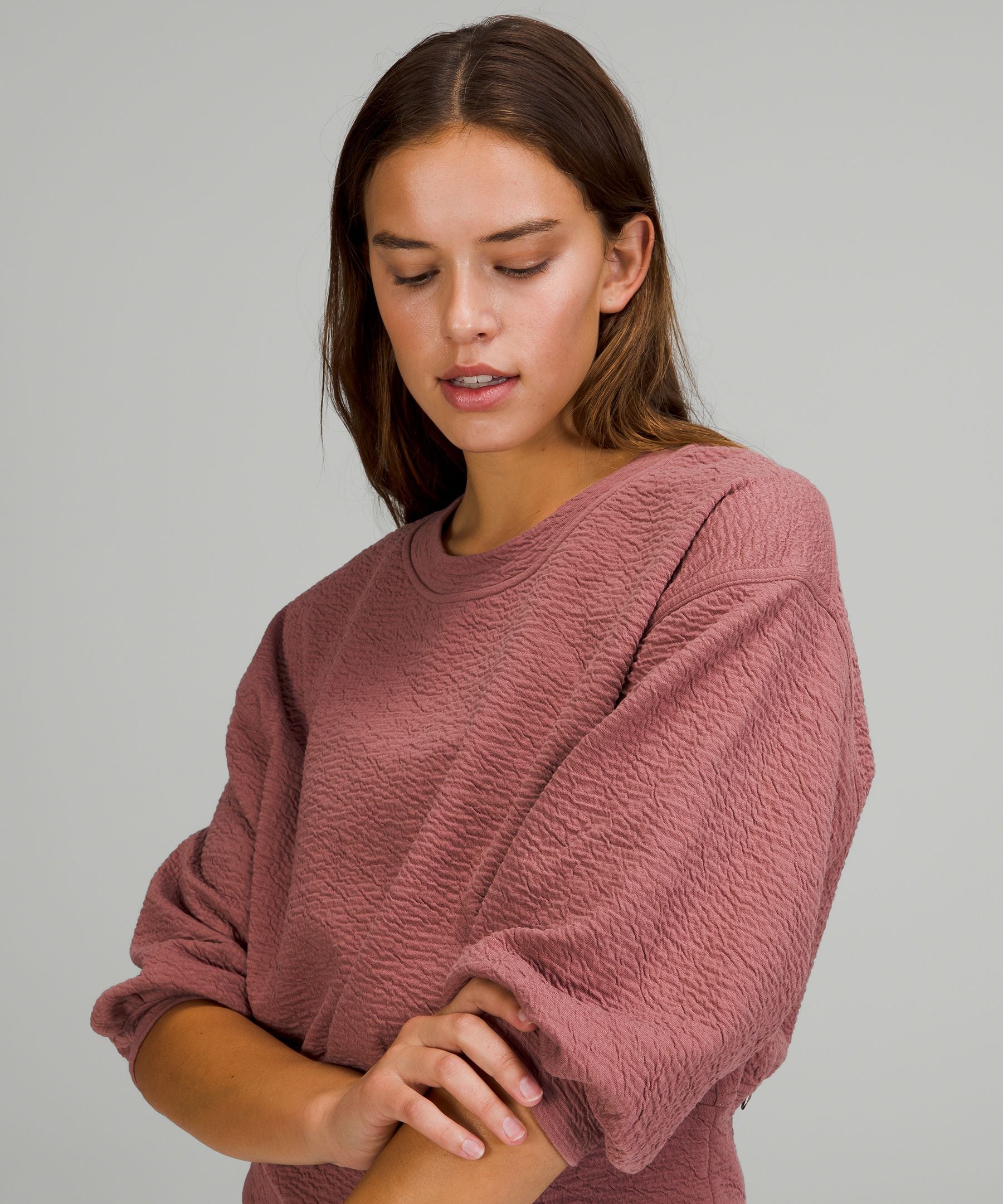 Textured Crewneck Pullover