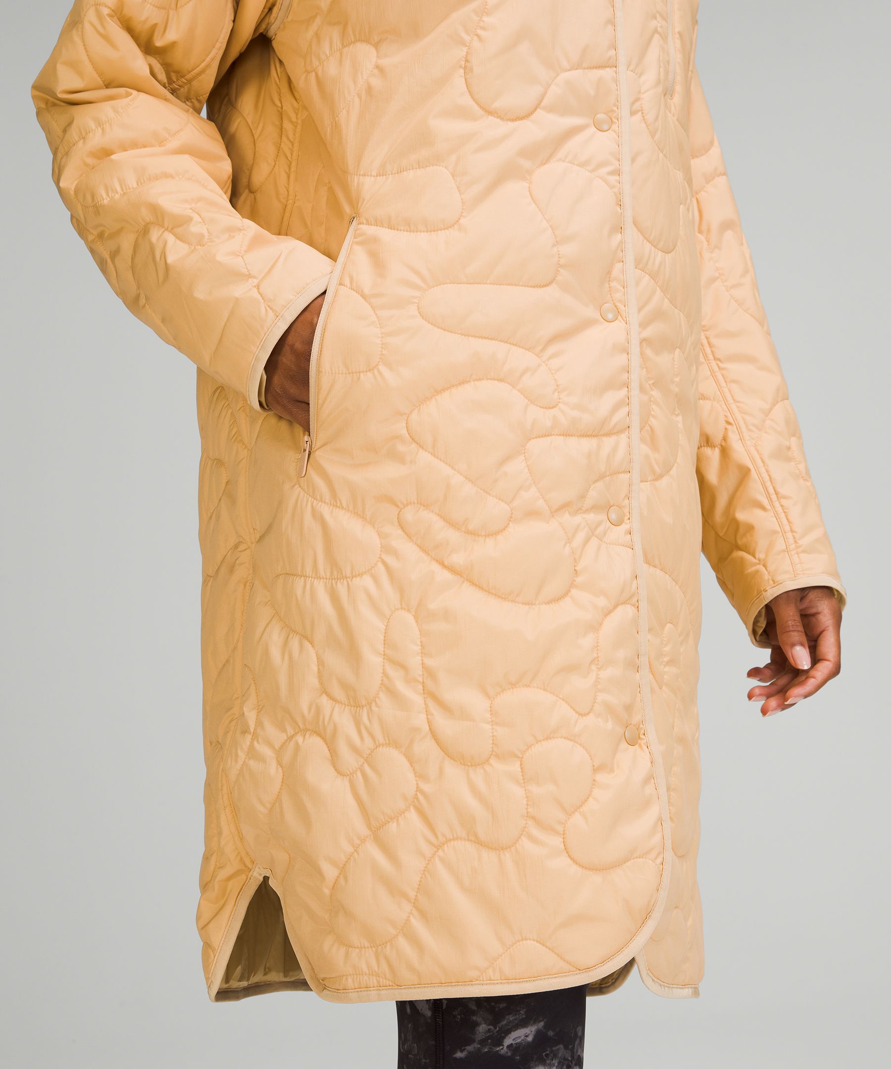 Insulated Quilted Long Bomber