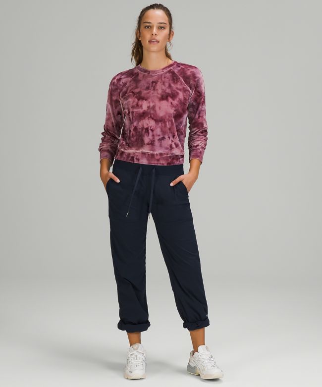 Velour Warm Down Crew