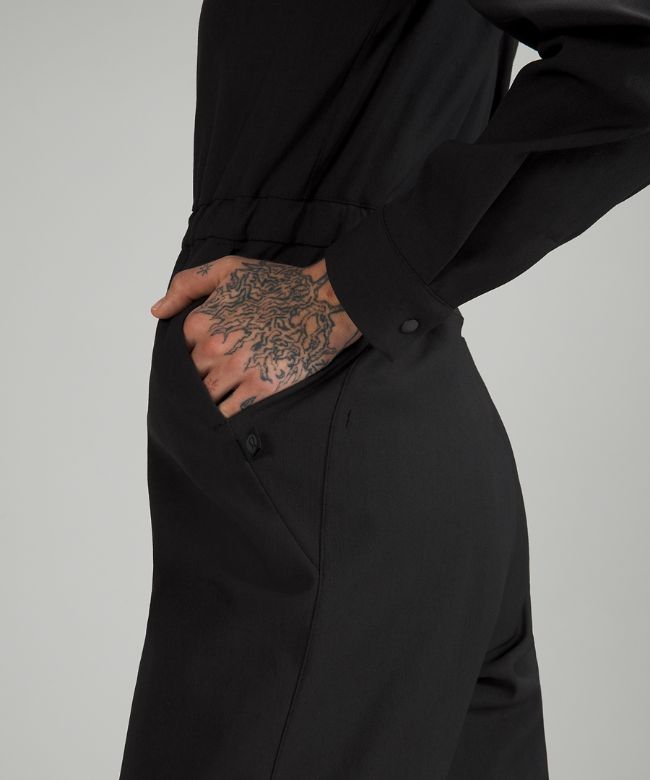 lululemon lab Wool-Blend Long Sleeve Jumpsuit Online Only