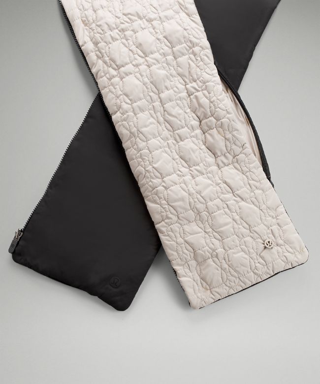 Reversible Quilted Zip Scarf