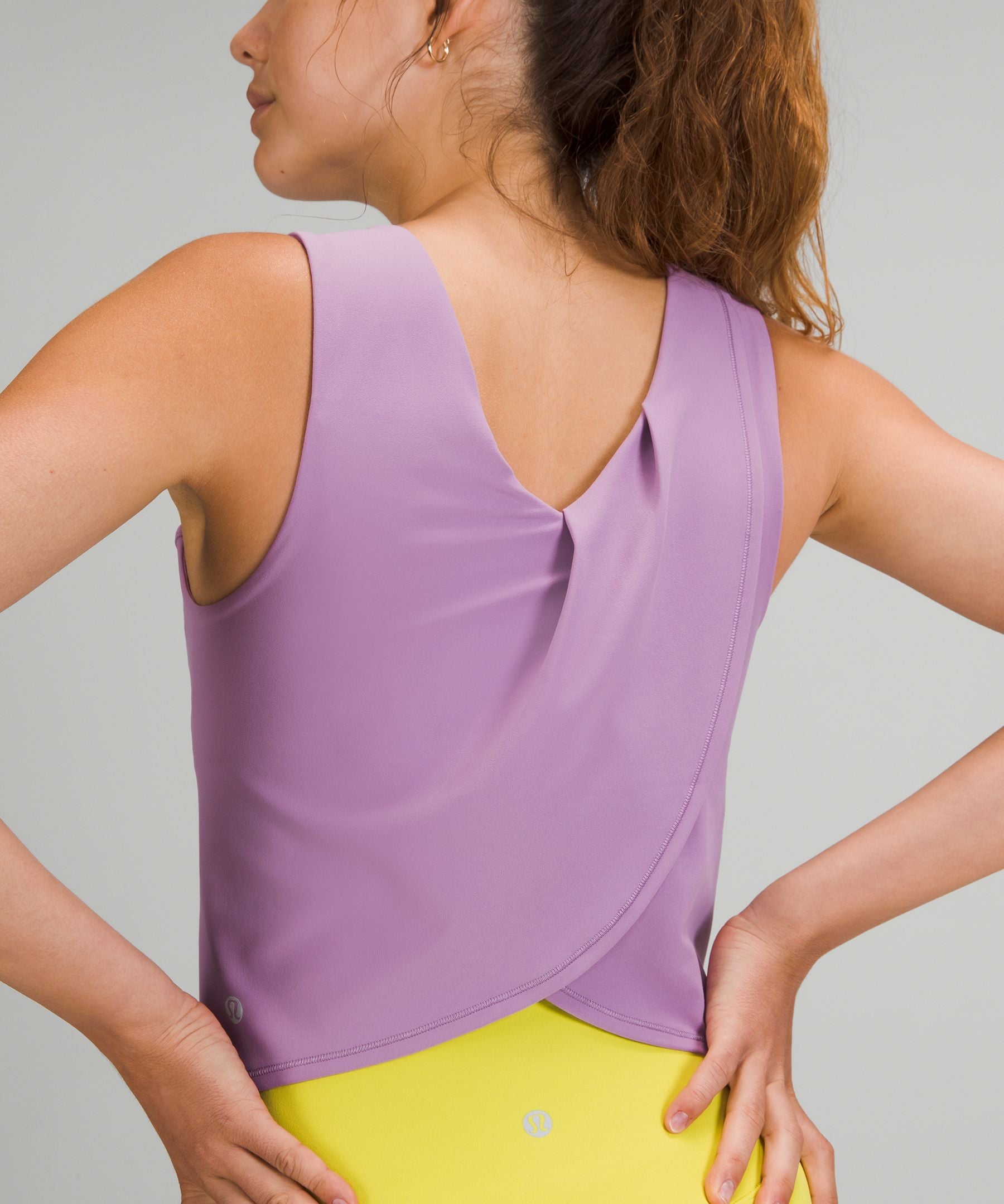 Nulu Twist-Back Yoga Tank TopLight Support, C/D Cups