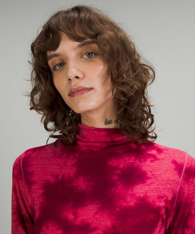 lululemon lab Wool-Blend Tie Dye Long Sleeve Shirt Online Only