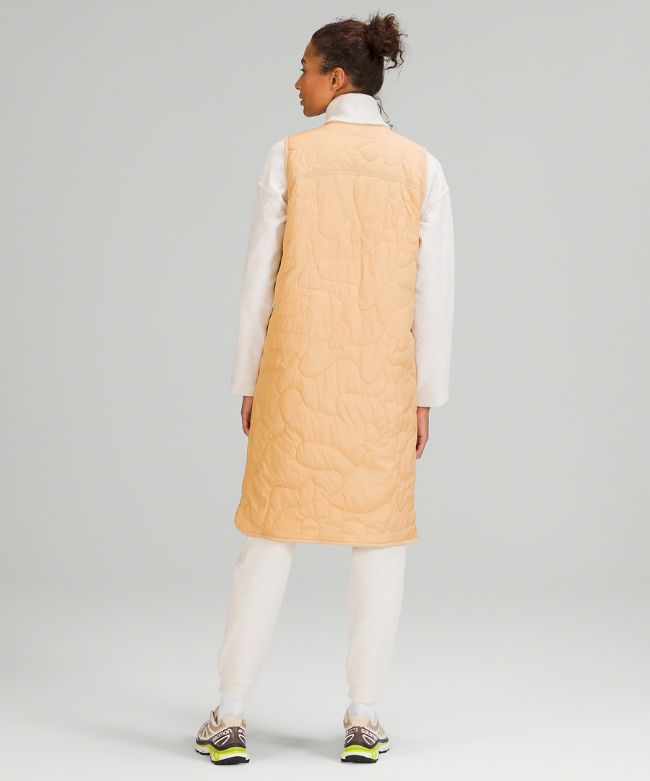 Insulated Quilted Long Vest