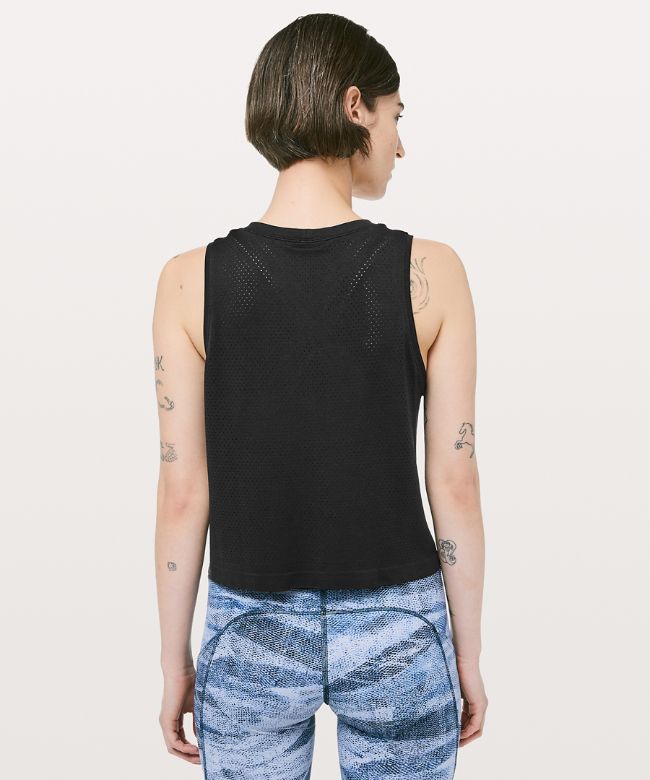 Breeze By Muscle Crop Tank Top logo