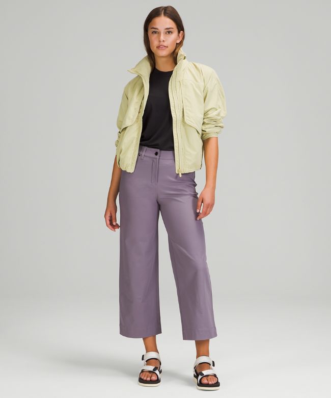 City Sleek 5 Pocket Wide-Leg High Rise 7/8 Length Pant