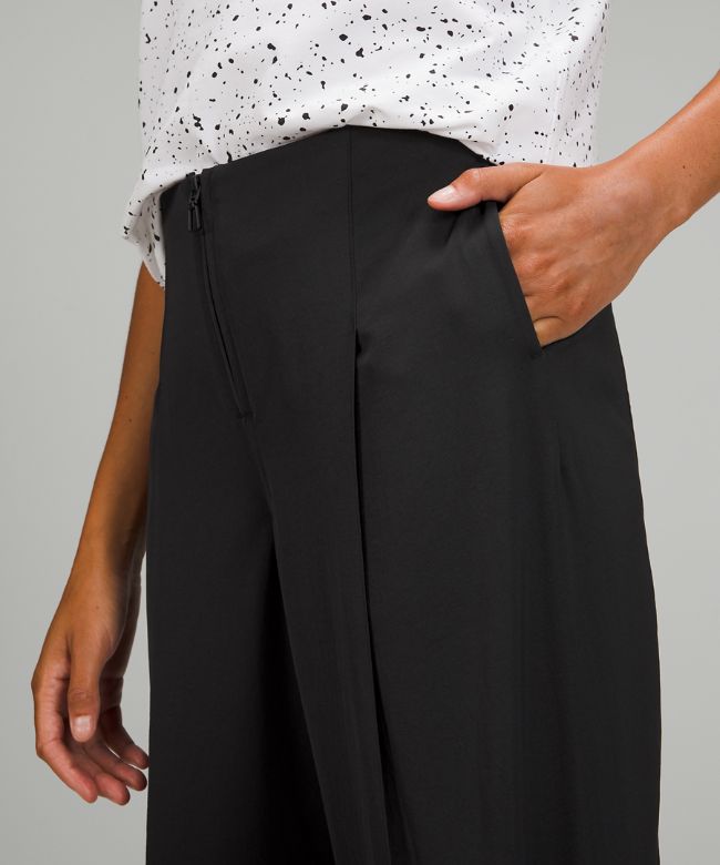 Cotton-Blend Twill Trouser 7/8 Length