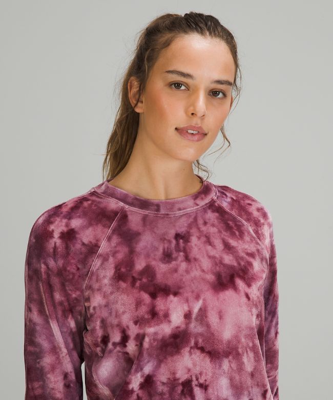 Velour Warm Down Crew