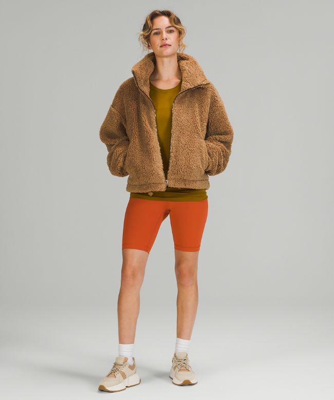 Cinchable Fleece Zip-Up