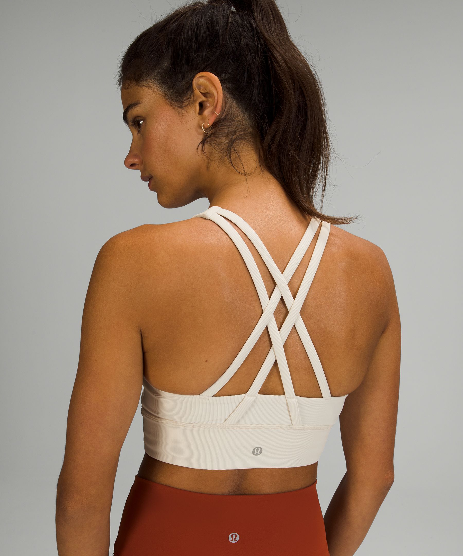 Energy High-Neck Longline Ribbed Bra Medium Support, B Cups