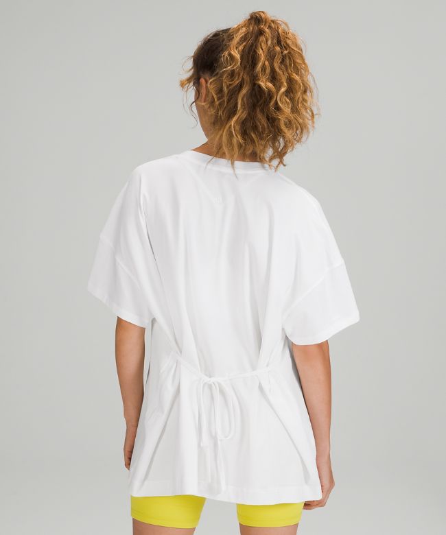 Side Tie V-Neck T-Shirt