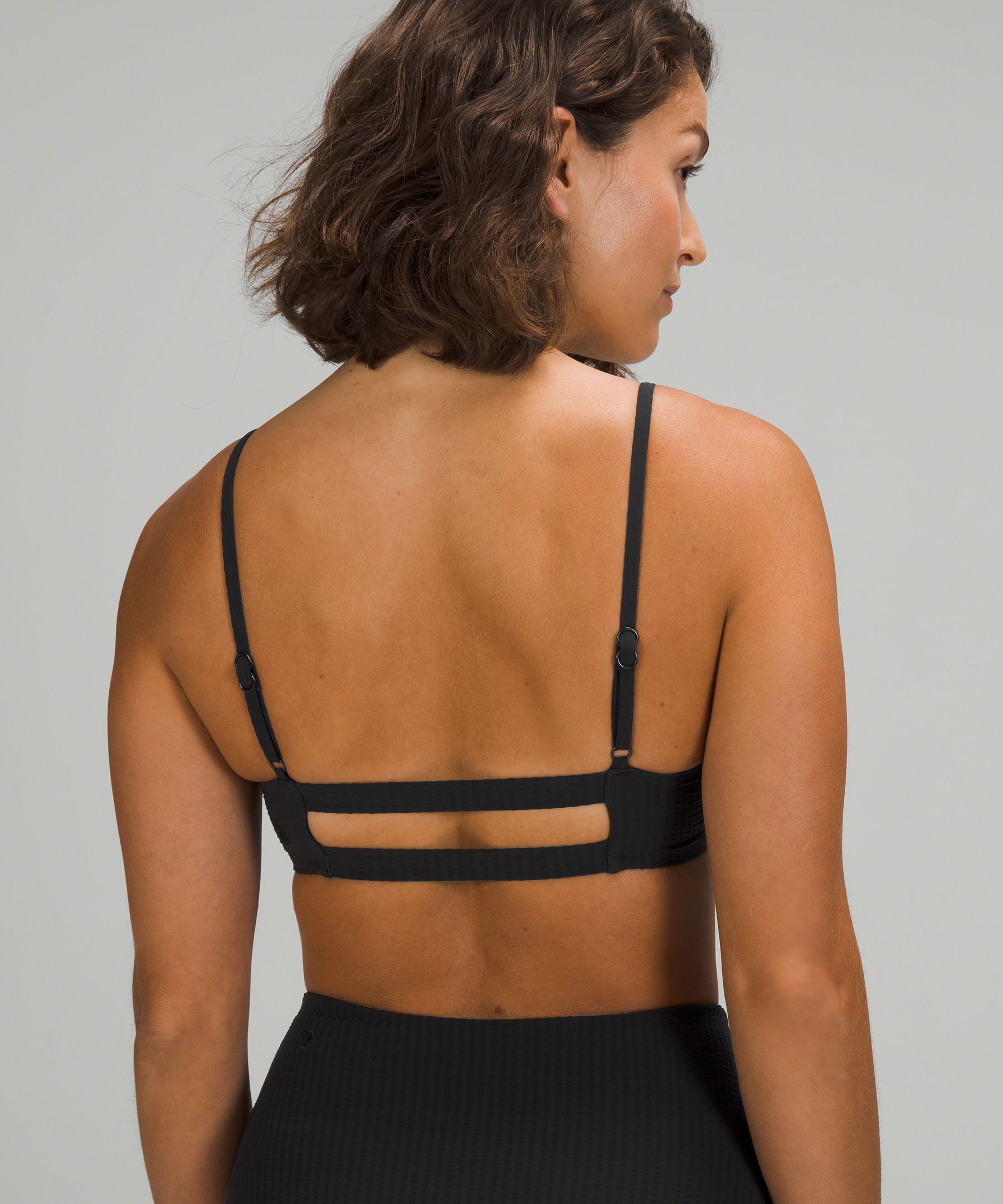 Seersucker Swim Top B/C Cups