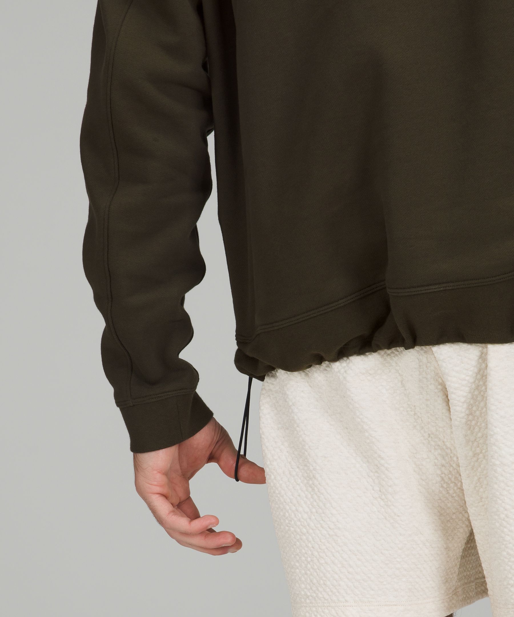 French Terry Oversized Long Sleeve Crew