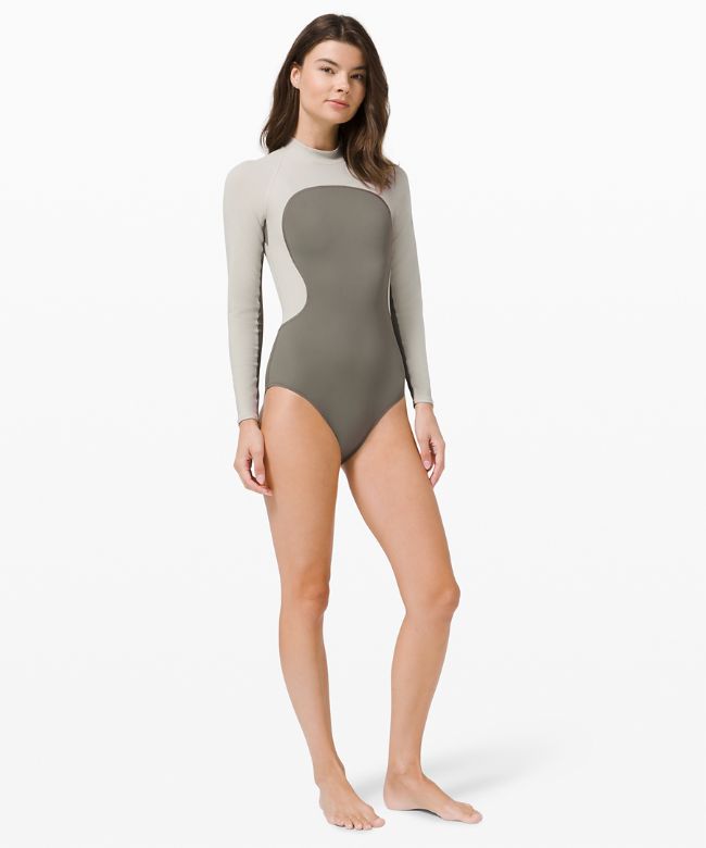 Wade the Waters Long Sleeve One-Piece Online Only