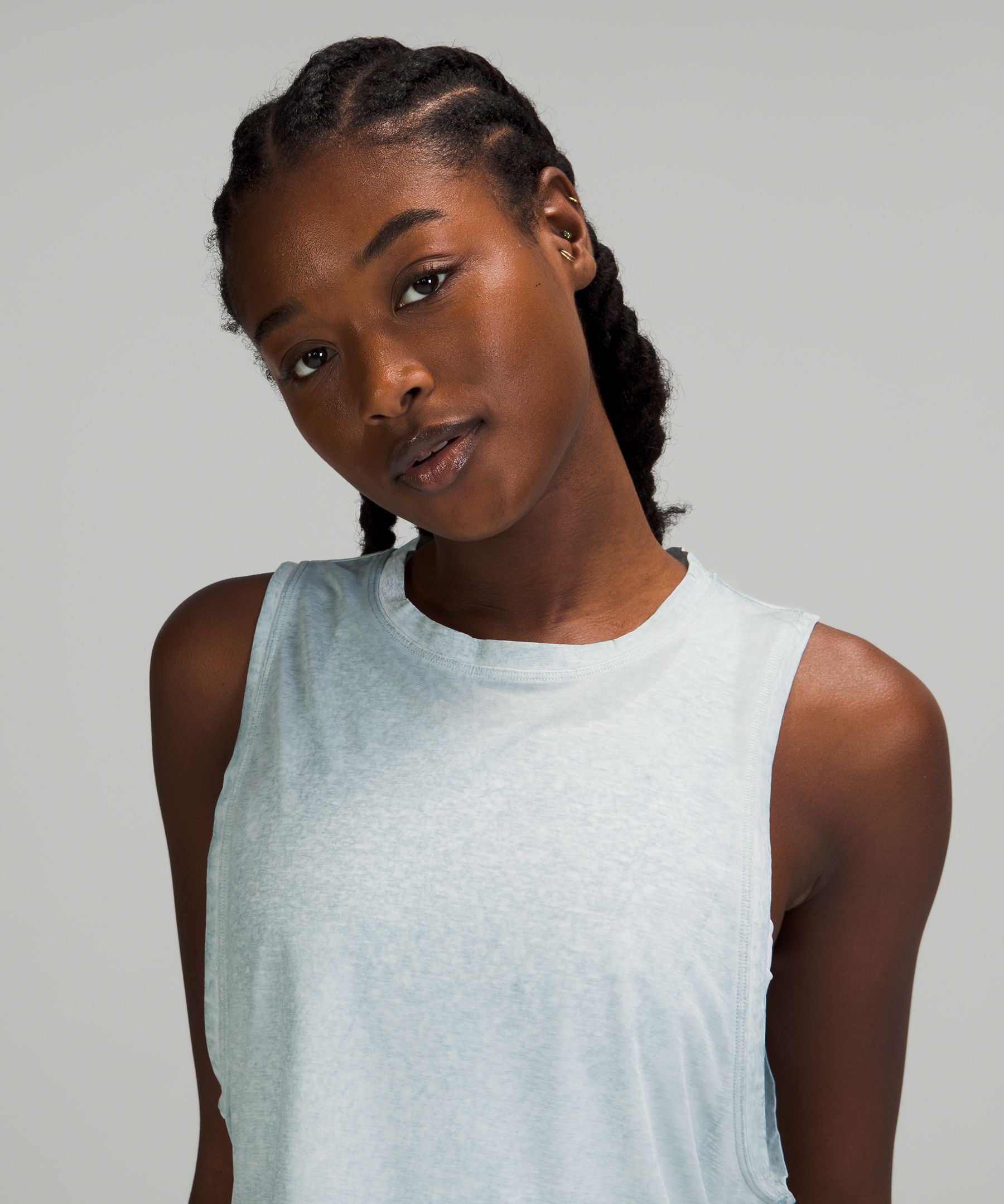 Muscle Love Cropped Tank Top Fade