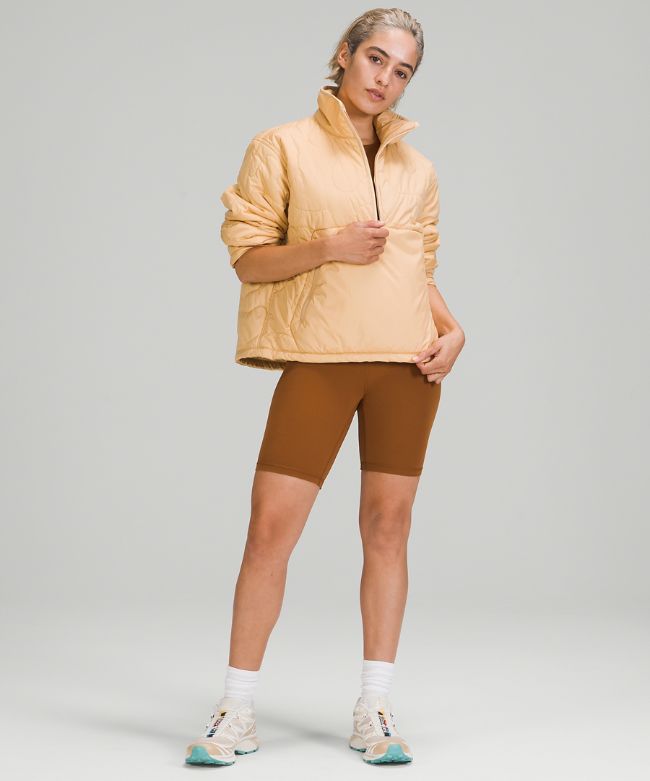 Insulated Quilted Pullover Jacket