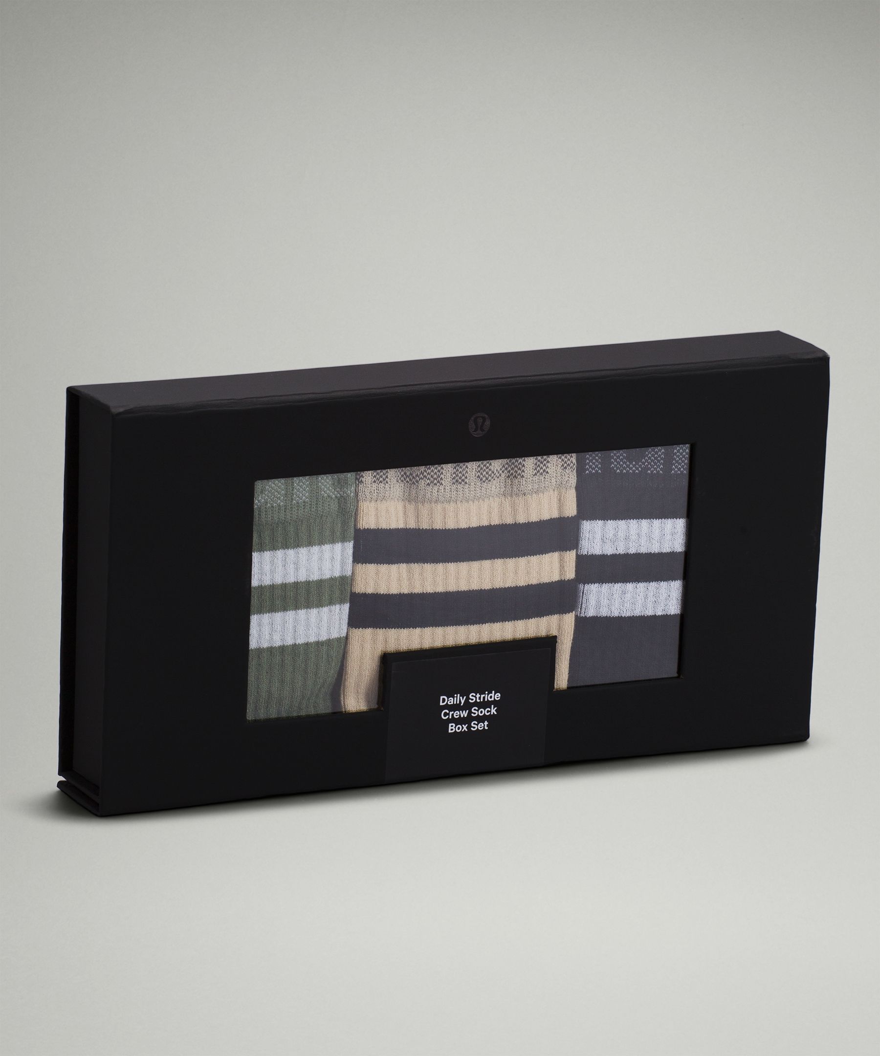 Daily Stride Crew Sock Sport Stripe 3 Pack Box Set